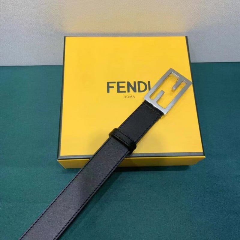 Fendi Baguette 30mm FF Buckle Belt 8C05311 Black view 3