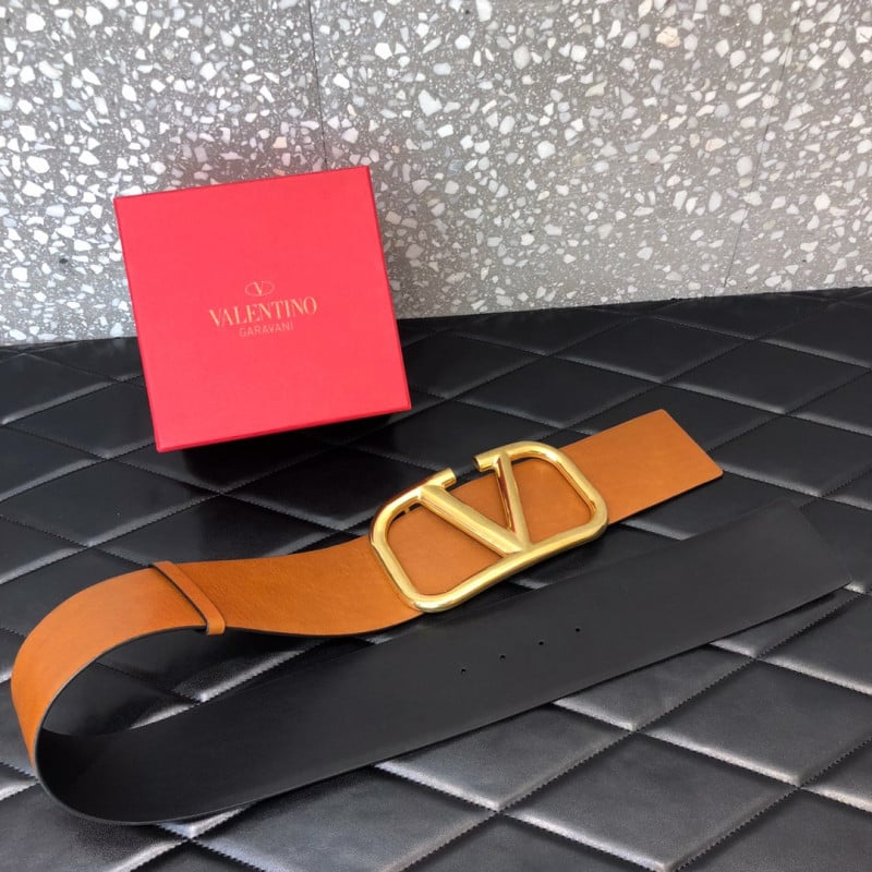 Valentino Garavani VLOGO Belt In Vachetta Leather 0010 view 9