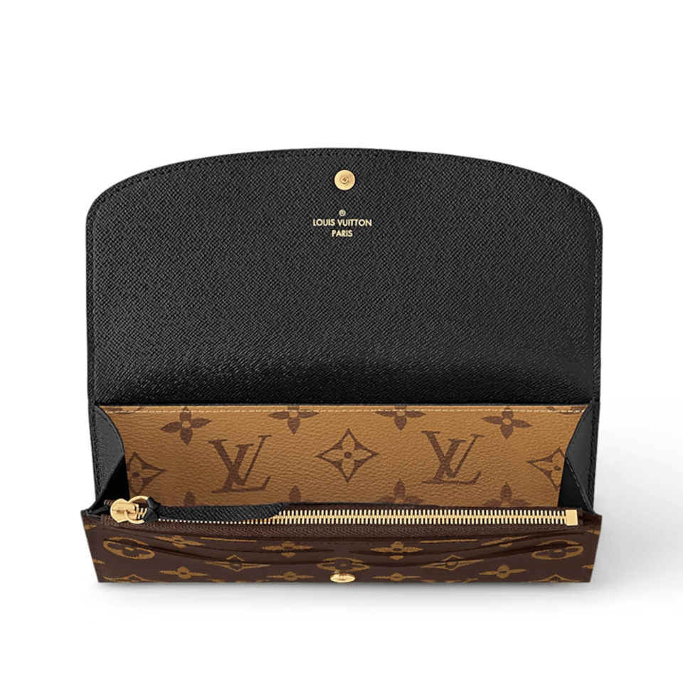 Louis Vuitton Monogram Reverse Emilie Wallet For Women 19cm M82157 view 4