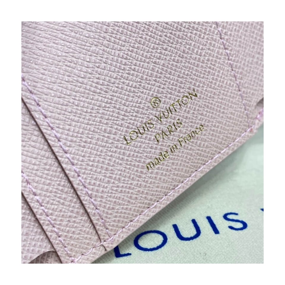 Louis Vuitton Damier Azur Zoe Wallet Pink view 10