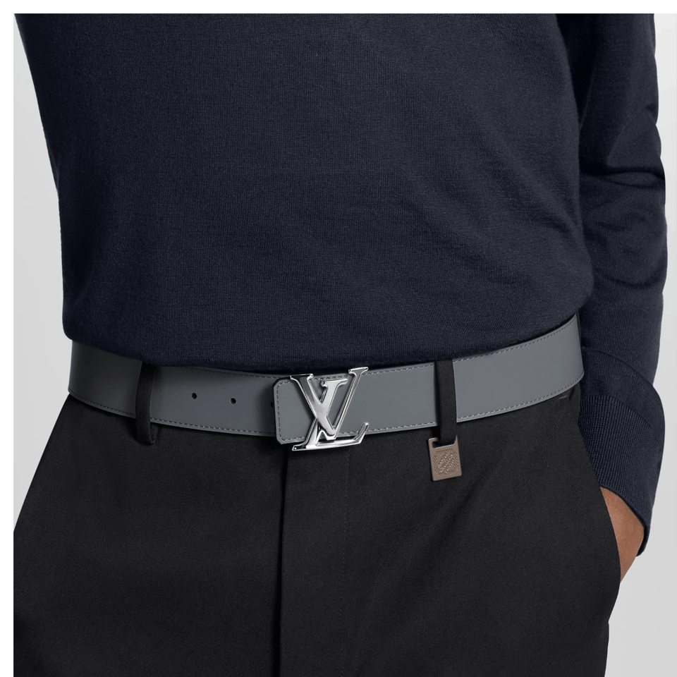 Louis Vuitton LV Silver Initiales 40mm Reversible Men Belt M0535V view 6