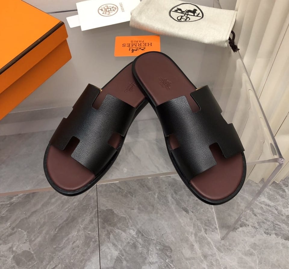 Hermes Izmir Sandal Black And Brown view 9