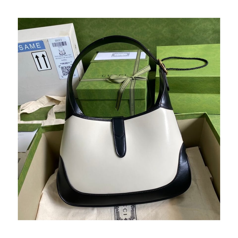 Gucci Jackie 1961 Small Shoulder Bag in White Leather 28cm view 7