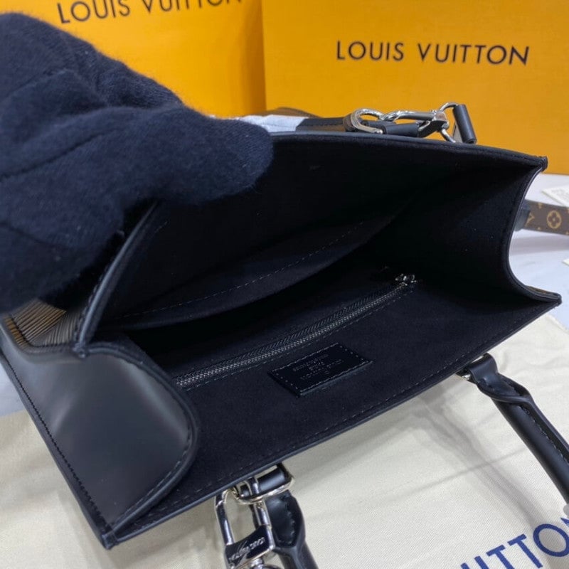 Louis Vuitton Sac Plat Bb 21Cm Black view 3