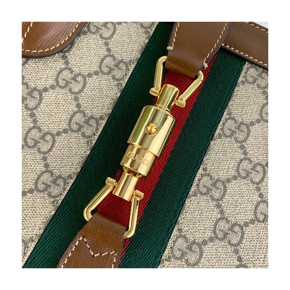 Gucci Jackie 1961 Medium Tote Bag in GG Supreme 30cm view 8