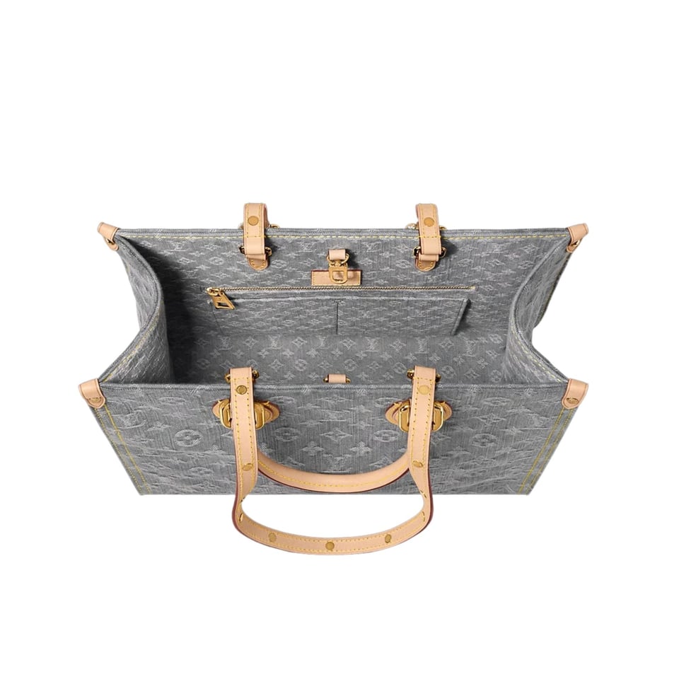 Louis Vuitton OnTheGo MM Bag Washed Grey M13189 32cm/ 12.6in view 5