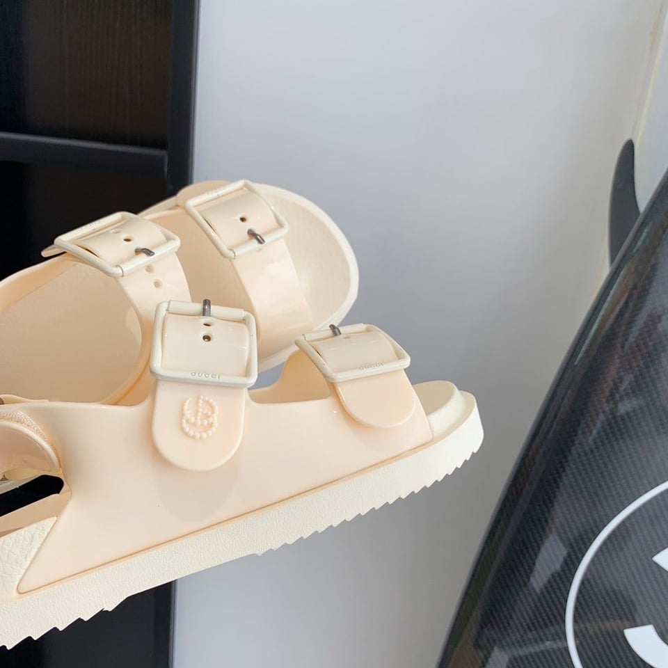 Gucci Women?S Sandal With Mini Double G White 660243 J8700 9050 view 7