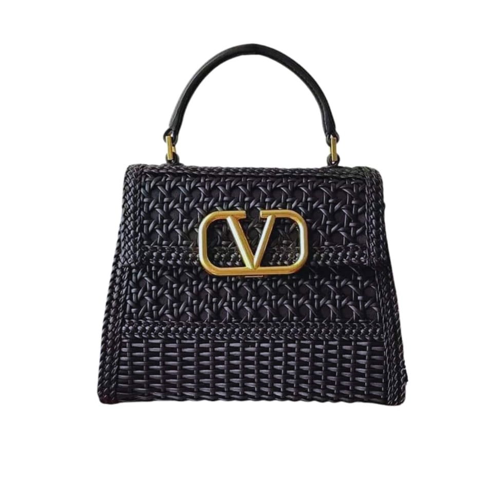 Valentino Vlogo Top Handle Bag Black 22Cm view 2