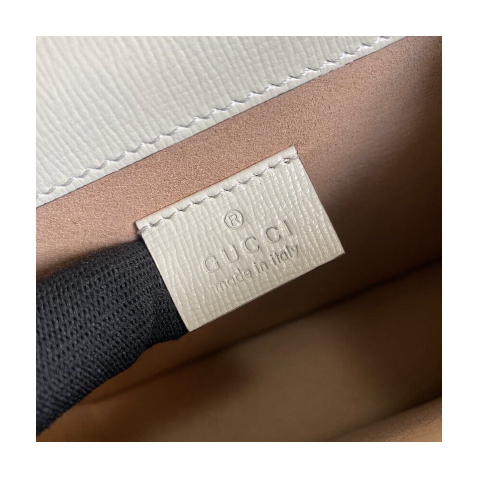 Gucci Dionysus Mini Bag Orange White Leather view 10