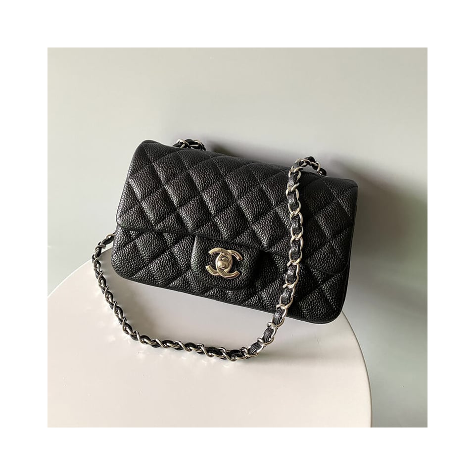 Chanel Caviar Quilted Mini Flap Bag 20cm view 5
