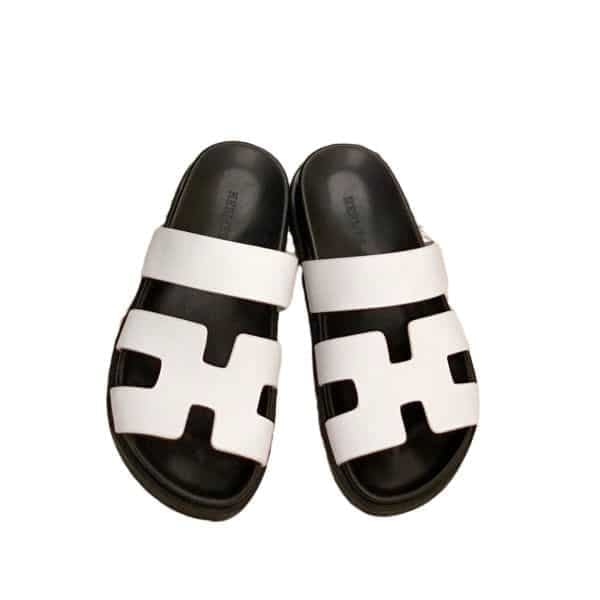 Hermes Ankara Sandal White view 2