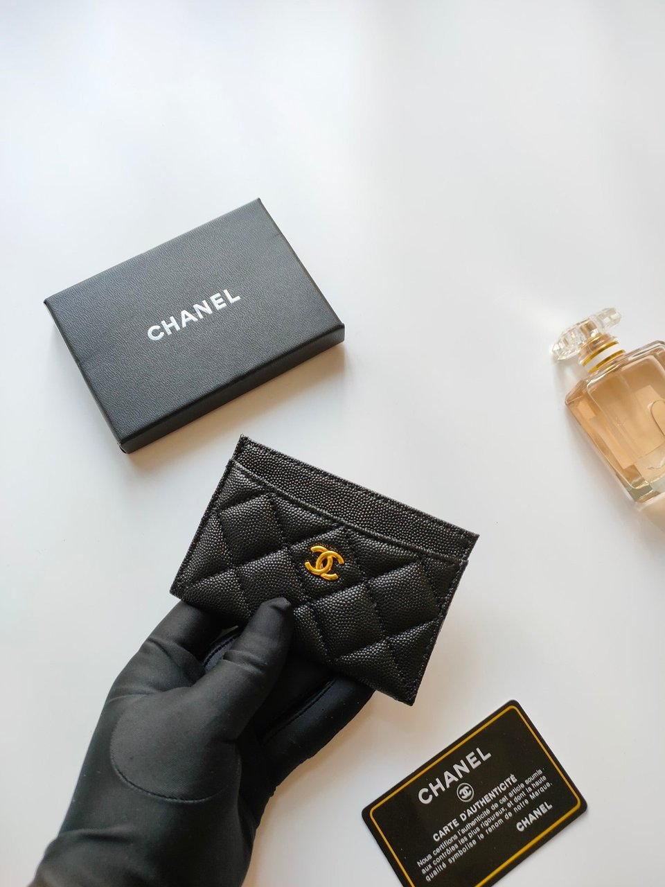 Chanel Card Holder 11.2 Black Grained Calfskin Gold Icon view 4