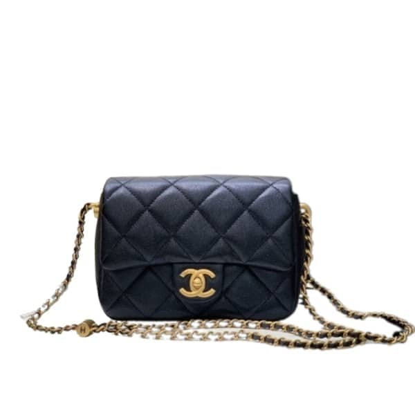 Chanel Grained Mini Flap Bag 19Cm/7.4in Black As2855 view 2