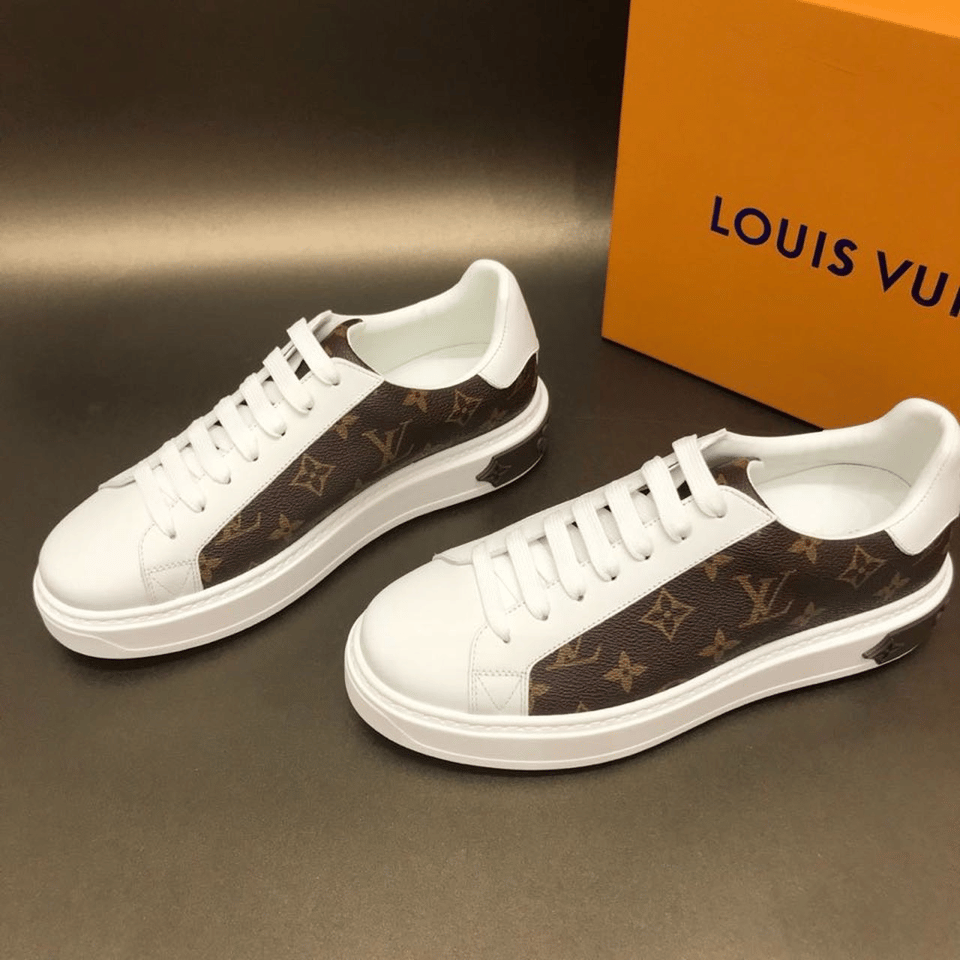 Louis Vuitton Time Out Sneaker Monogram Canvas White For Women view 6
