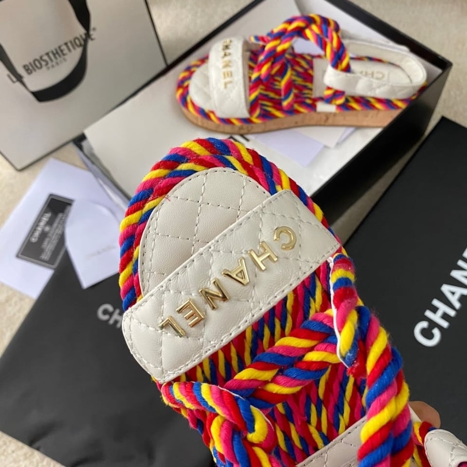 Chanel Rope Sandals Strap Multicolor view 6