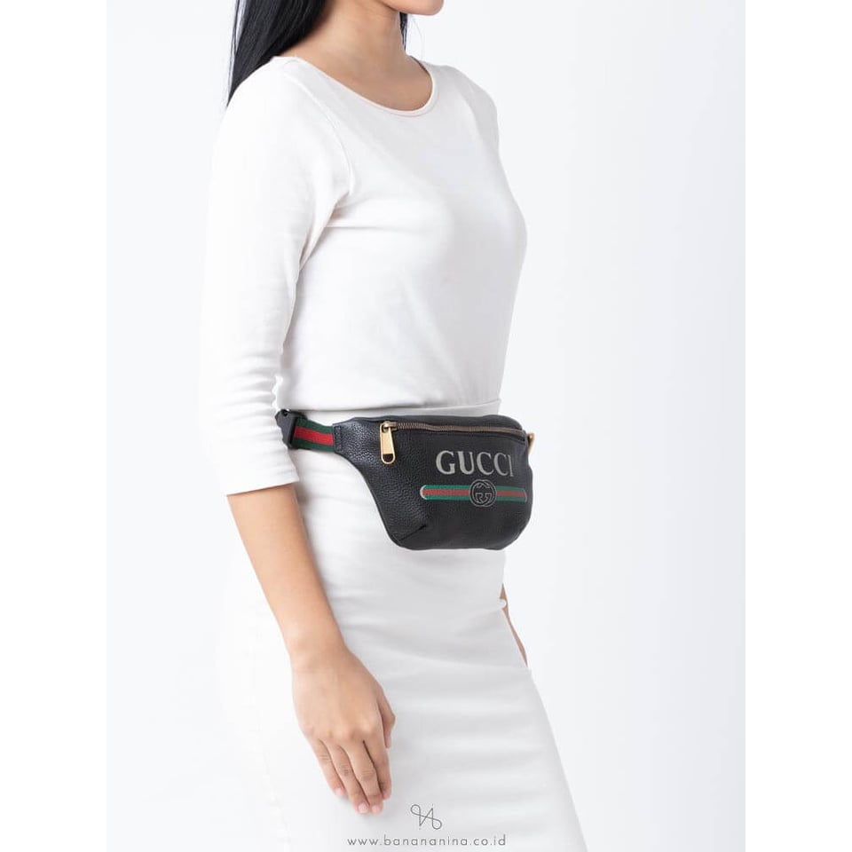 Gucci Print Small Belt Bag Waist Body Black view 3