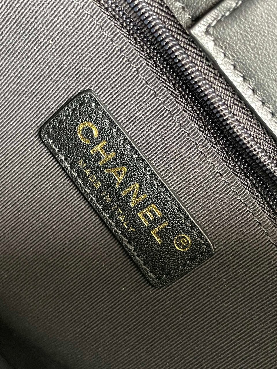 Chanel 24S 24Cm Hobo Bag Black Calfskin Gold Hardware view 4