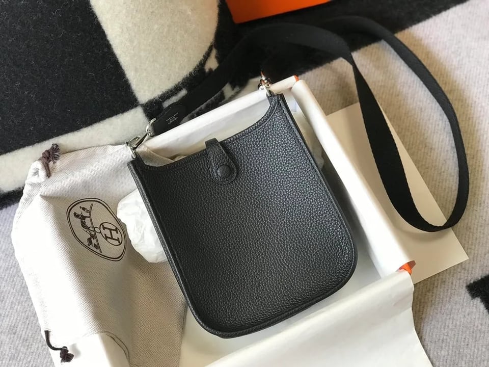 Hermes Evelyne 16 Amazone Black Bag 16Cm H069426Ckav view 5