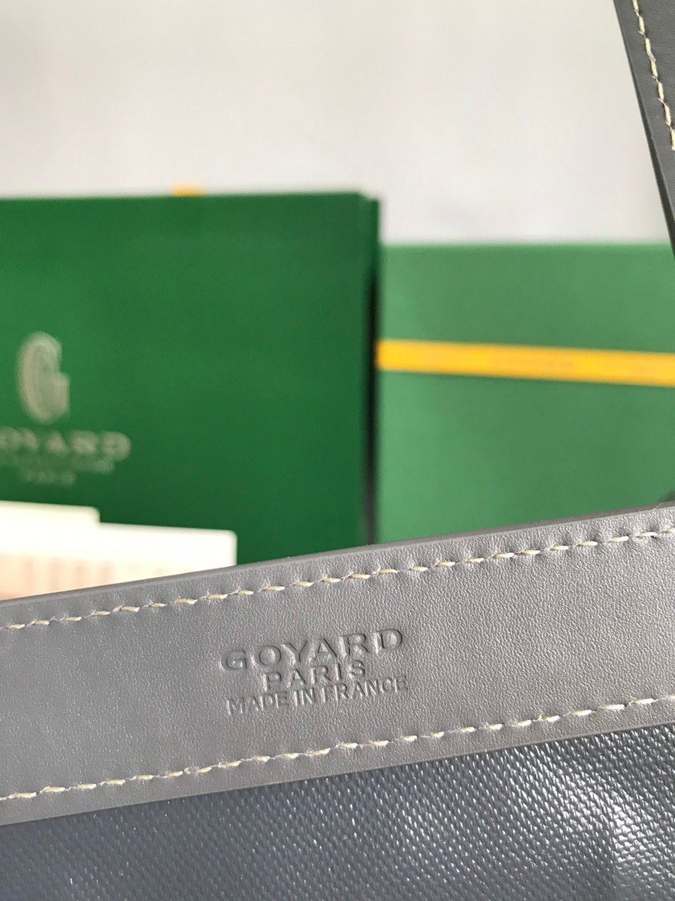 Goyard Bellechasse Biaude Pm Bag 36cm Gray Goyardine Canvas And Calfskin Trim view 5