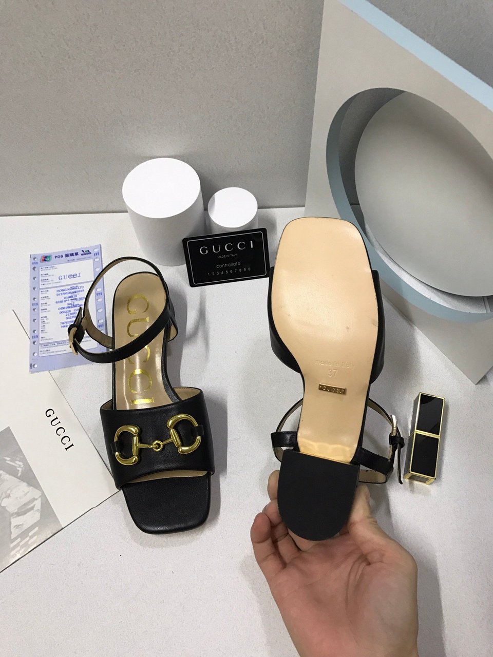 Gucci Women?S Sandal With Horsebit Black 655413 Bko00 1000 view 4