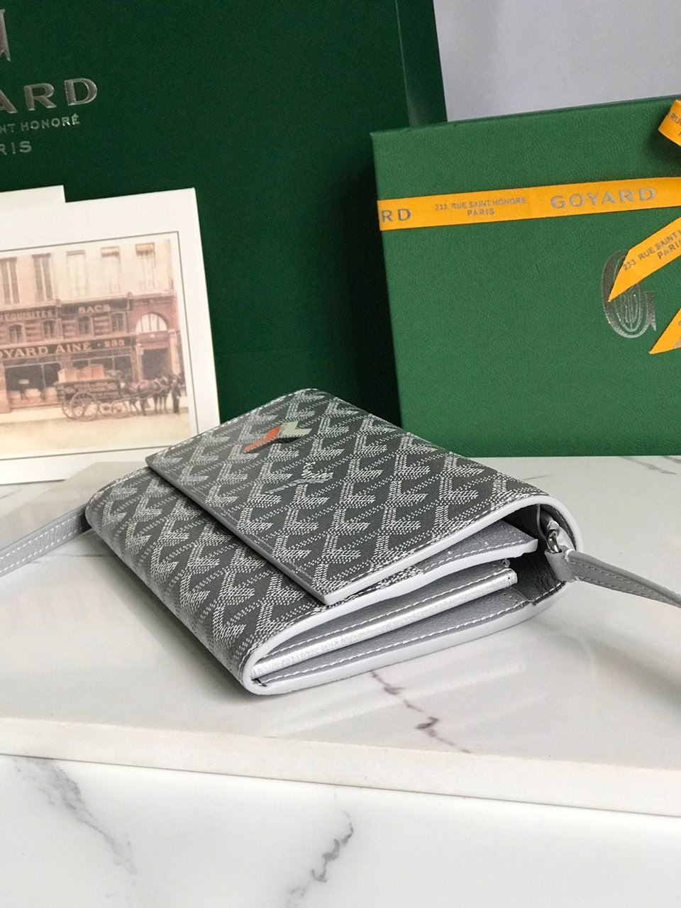 Goyard Varenne Continental Wallet 19 Cm Gray Goyardine Canvas view 6