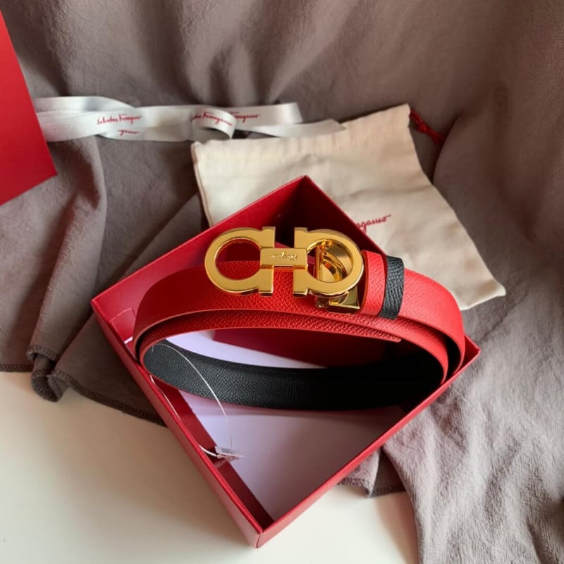 Salvatore Ferragamo Reversible And Adjustable Gancini Belt 715216 view 2