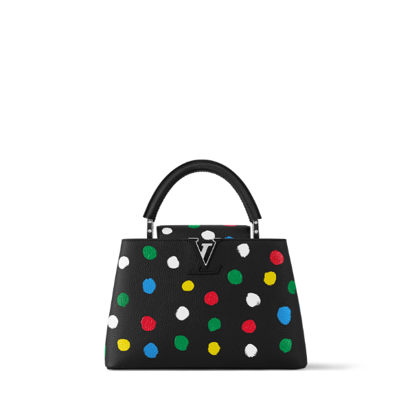 Louis Vuitton X Yayoi Kusama Capucines Black 27Cm M21663 view 2