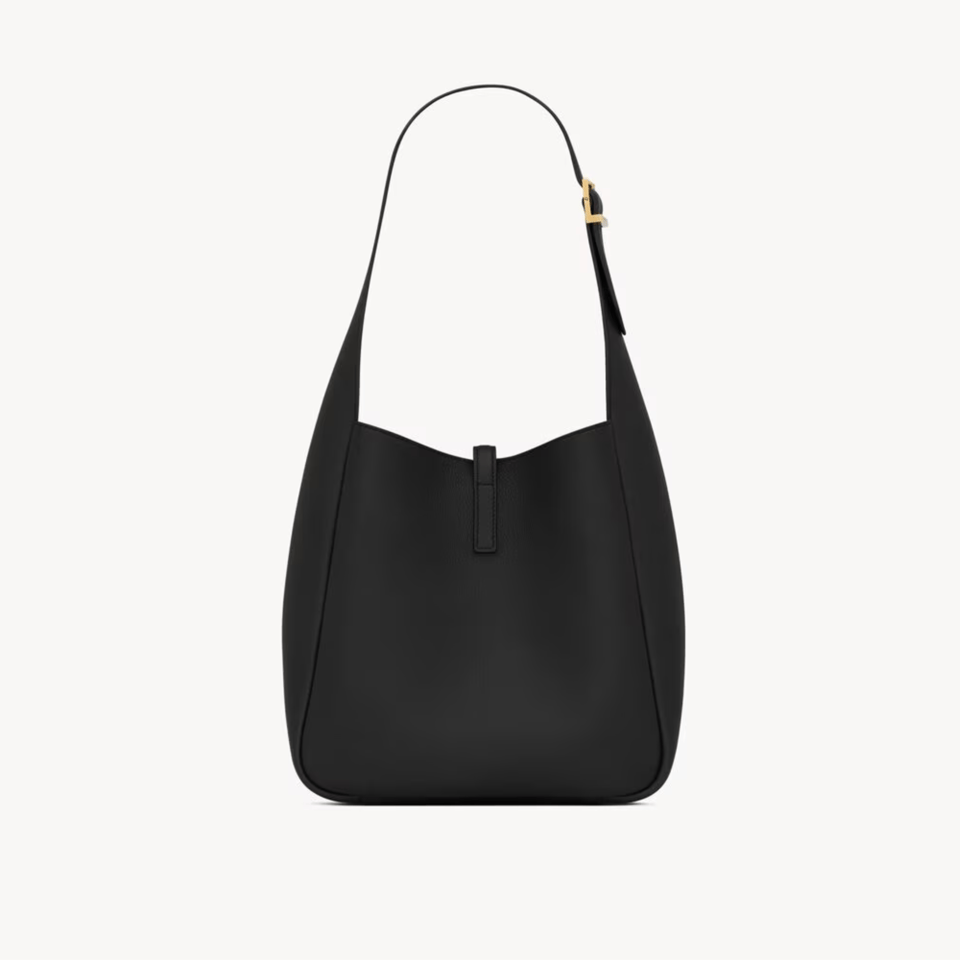 Saint Laurent Grained Leather Black Bag 23cm view 3