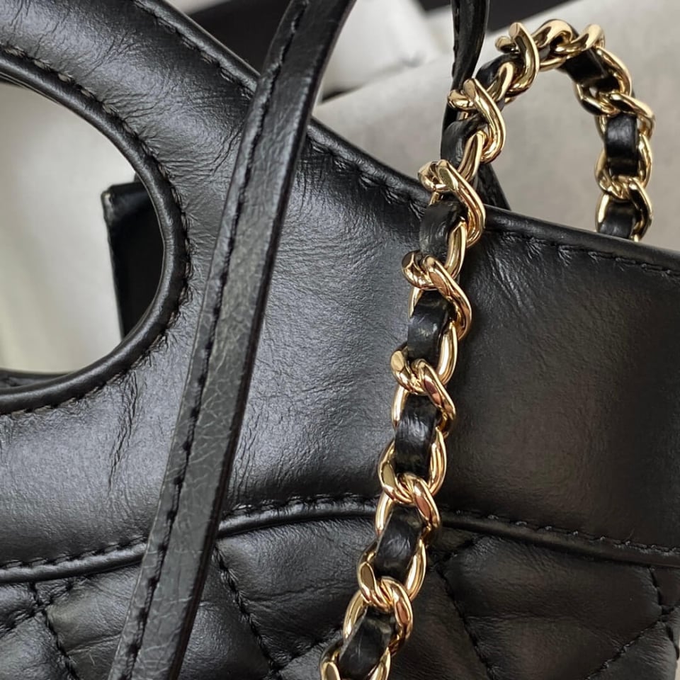Chanel 31 Mini Calfskin Shopping Bag view 7