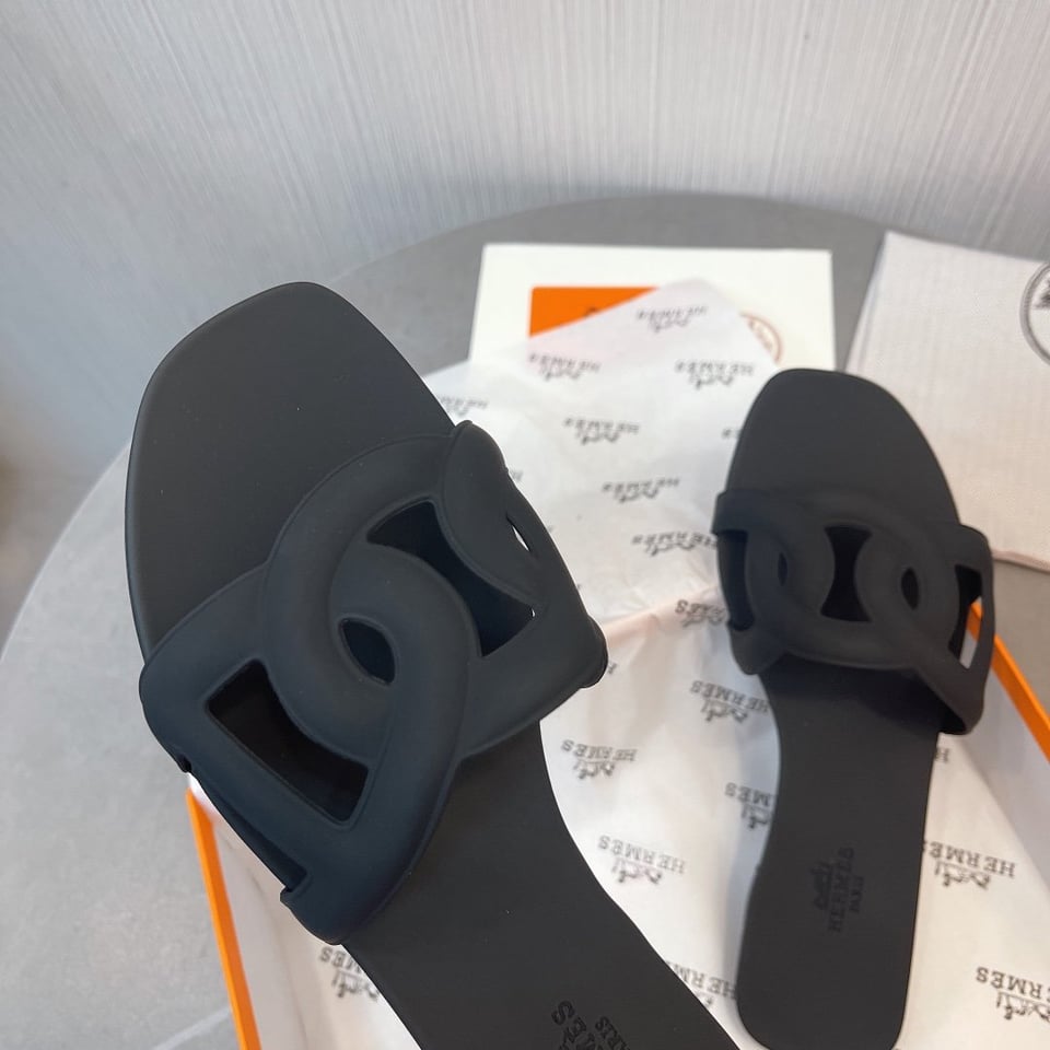 Hermes Aloha Sandal Black H201157Z 02350 view 6