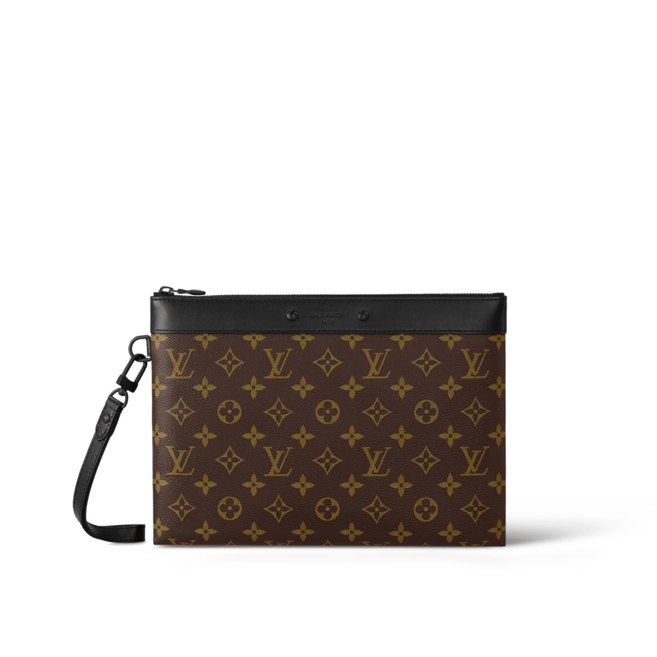 Louis Vuitton To Go Pochette Monogram Brown 30Cm For Men view 2