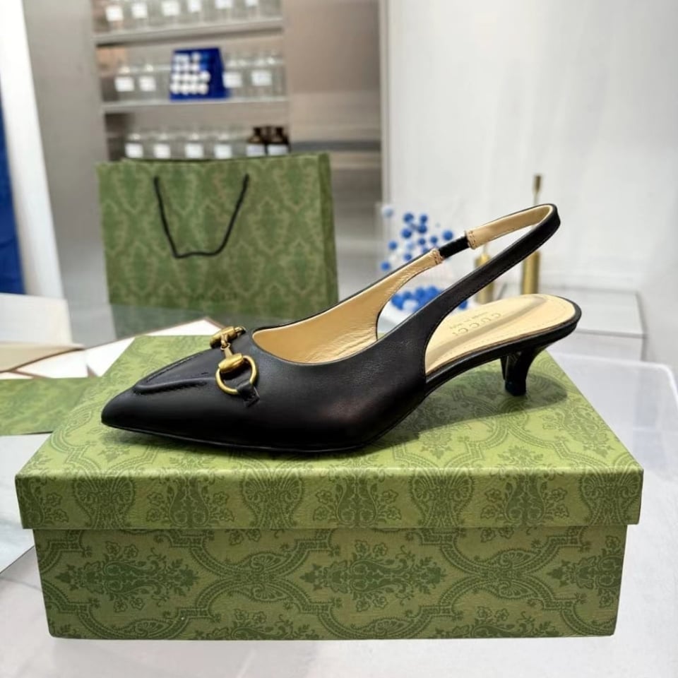 Gucci Women’S Horsebit Slingback Pump Black 782407 Dmbt0 1000 view 4