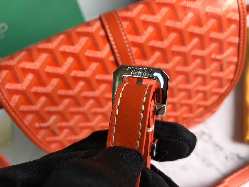 Goyard Belvedere Pm Bag 21Cm Orange Canvas view 9