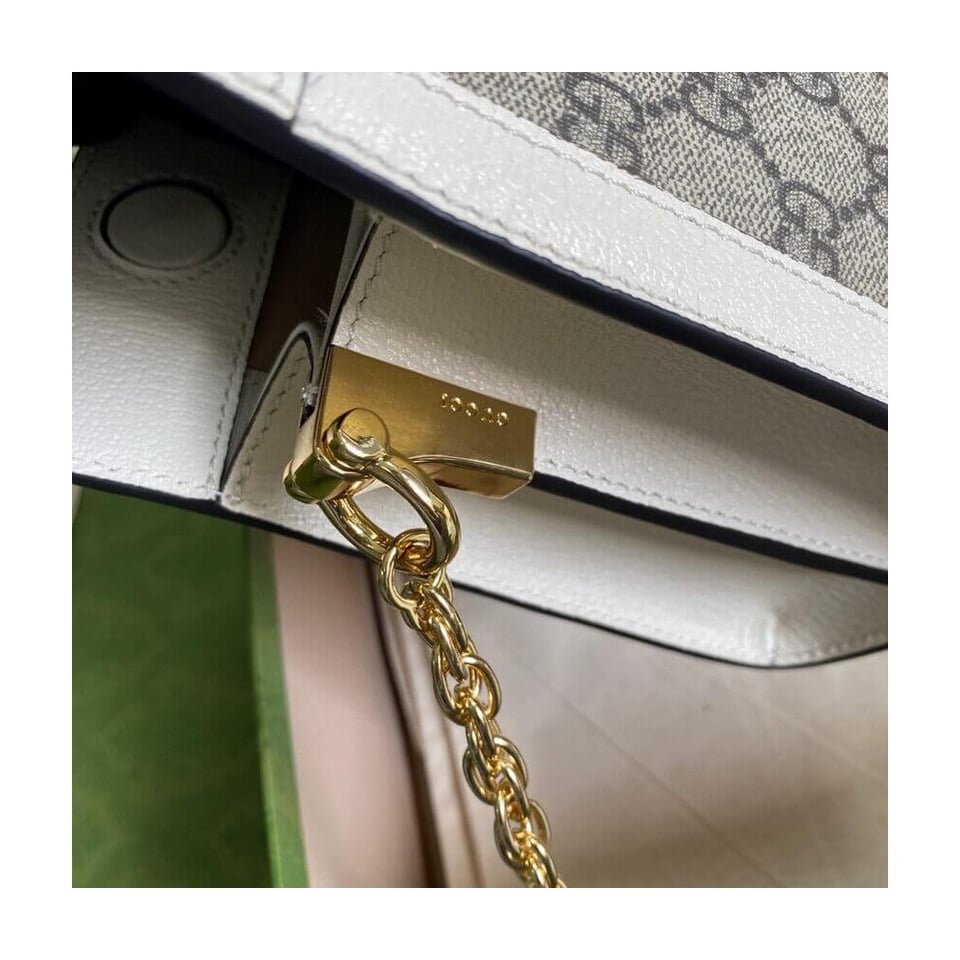 Gucci Ophidia GG Small Shoulder Bag White view 7