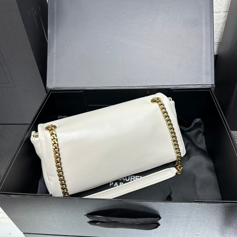 Saint Laurent Calypso In Plunged White 26Cm view 6