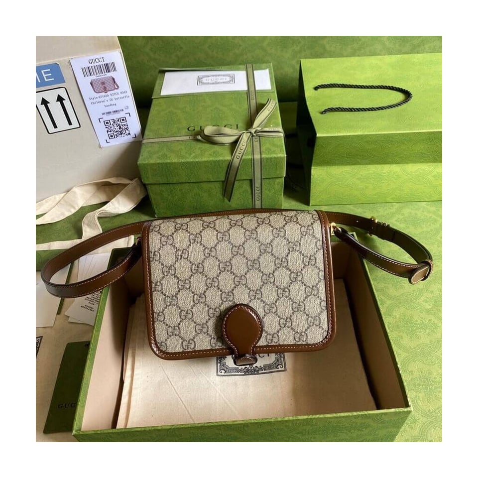 Gucci Mini Shoulder Bag with Interlocking G in GG Supreme view 8