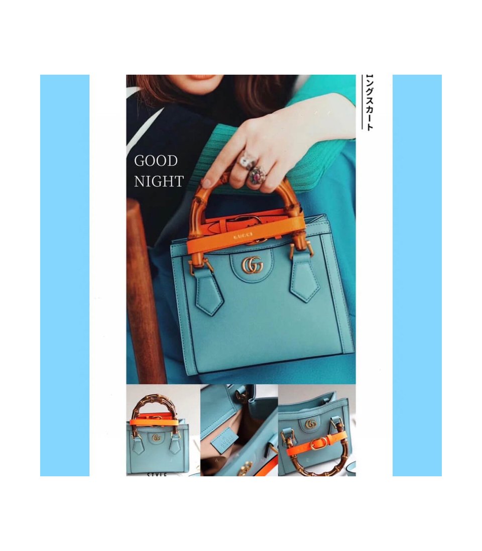 Gucci Diana Mini Tote Bag Light Blue view 10