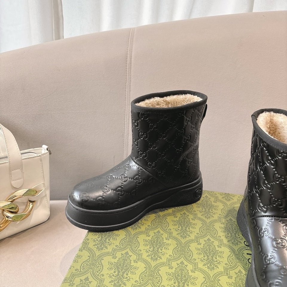 Gucci Women?S Boot Gg Leather Black view 7