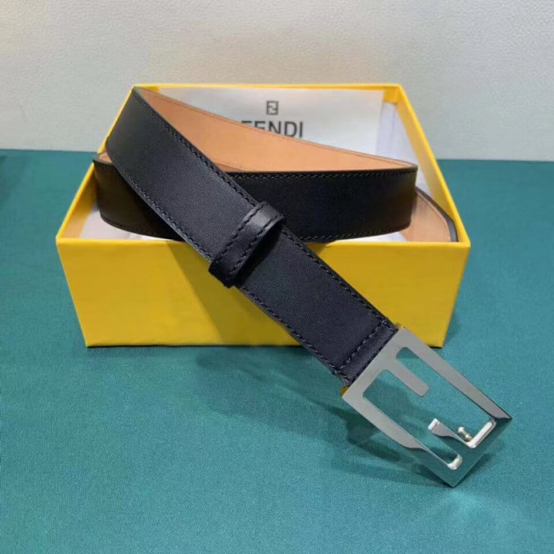 Fendi Baguette 30mm FF Buckle Belt 8C05311 Black view 5