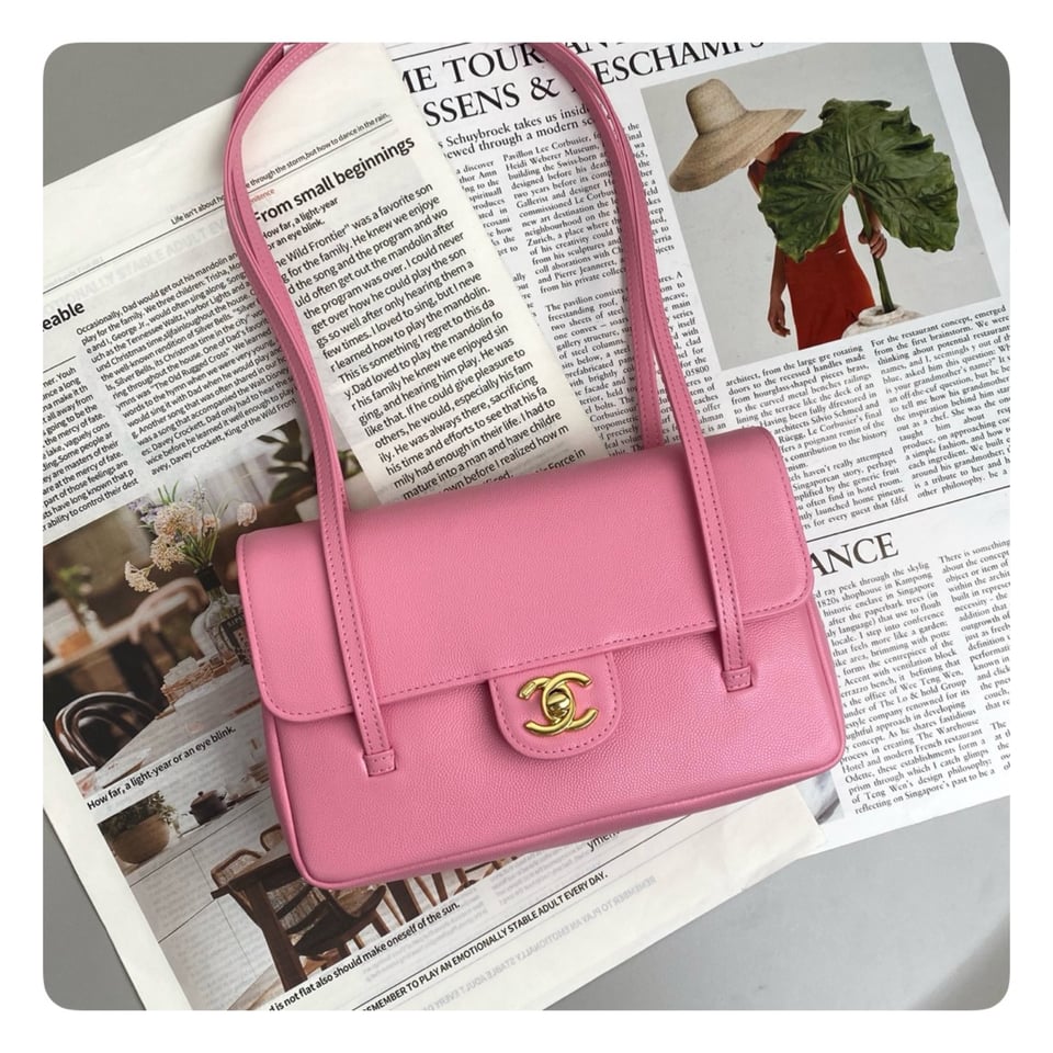 Chanel Clutch Pink Bag 17cm/6.7in view 2