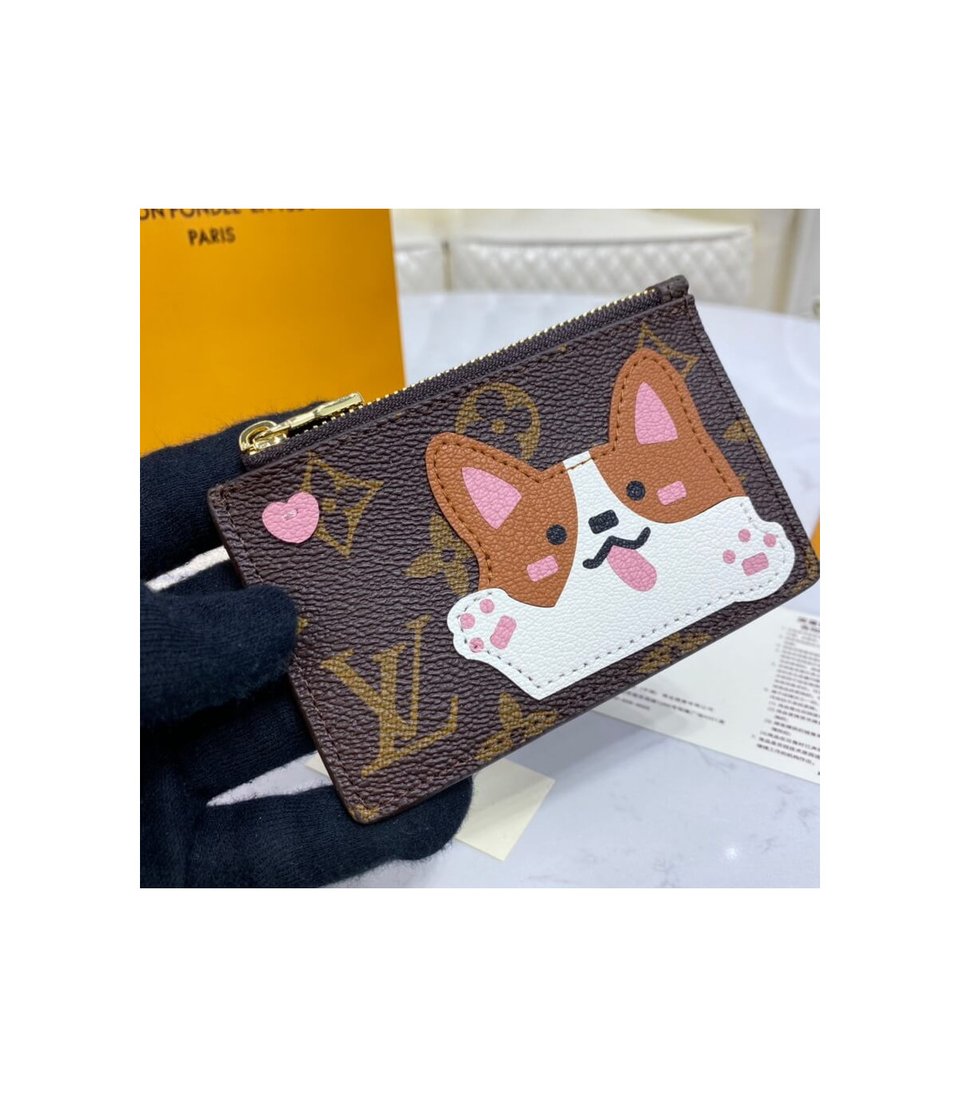 Louis Vuitton Cute Corgi Coin &amp; Card Holder view 2