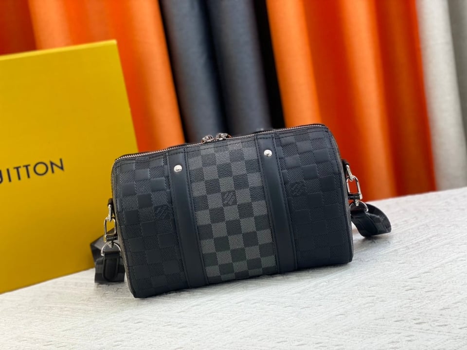 Louis Vuitton City Keepall Black Graphite 27Cm N40452 view 8