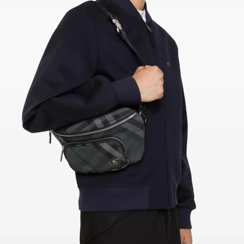 Burberry Gray ML Heritage Bag view 2