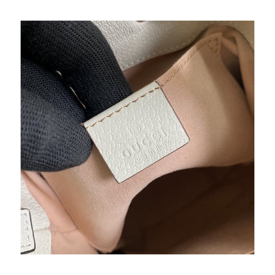 Gucci Ophidia Small GG Bucket Bag White view 9
