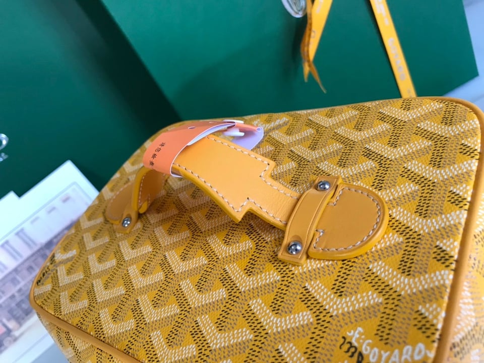 Goyard Muse Vanity Case 20 Cm Yellow Goyardine Canvas view 3