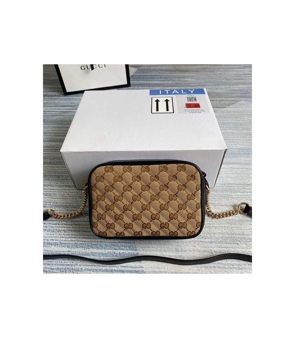 Gucci GG Canvas Matelasse Mini Bag Black view 3