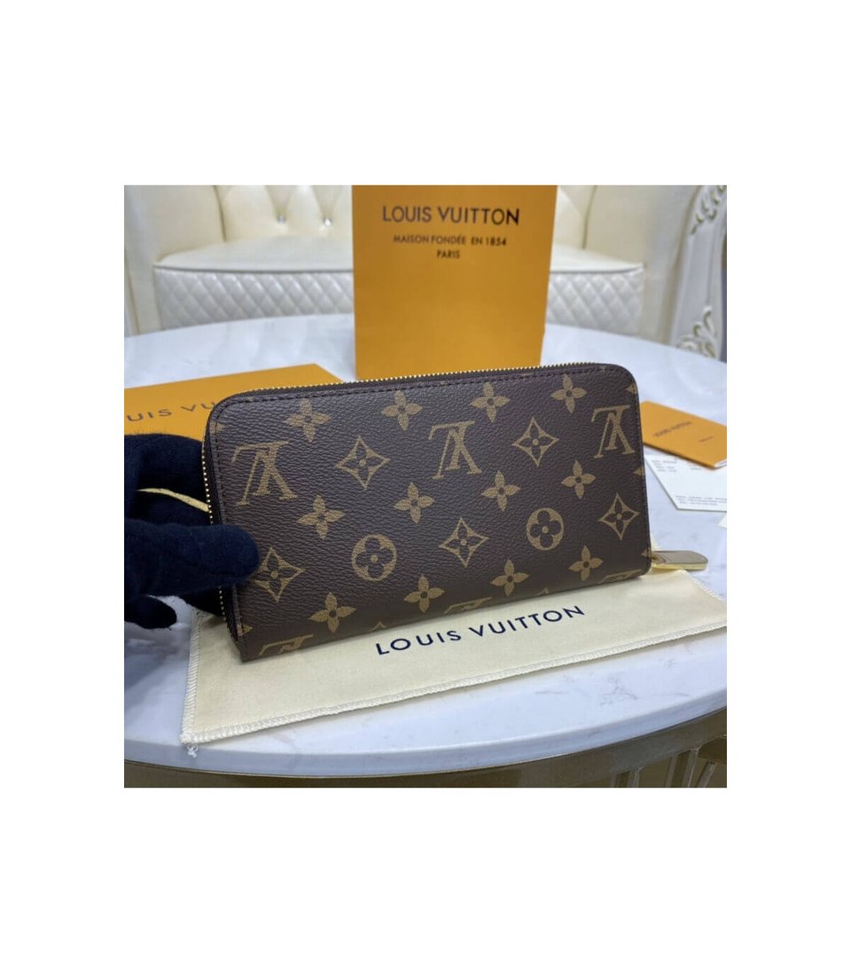 Louis Vuitton Monogram Zippy Wallet Brown view 4