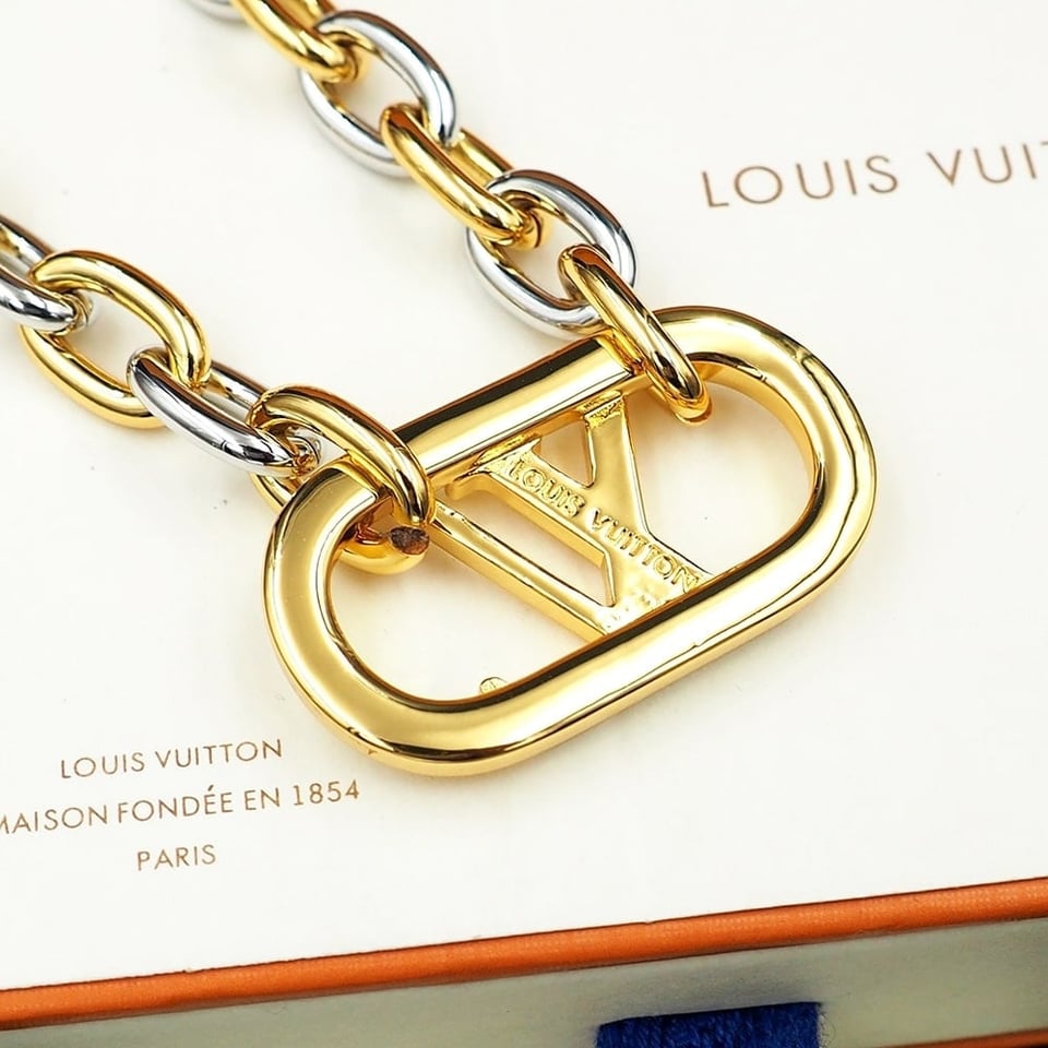 Louis Vuitton Everyday Chain Lv Bracelet Gold And Silver view 7