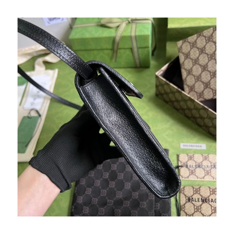 Balenciaga x Gucci Hacker Phone Bag Black view 5