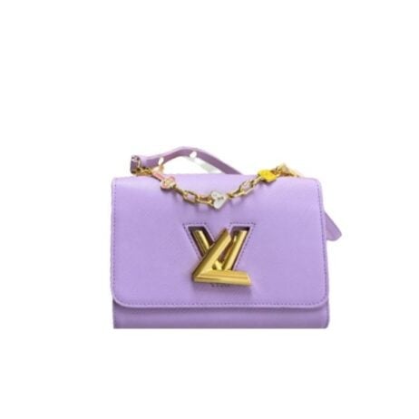 Louis Vuitton Twist Mm Bags Epi Leather Lock Chain Purple 23Cm view 2